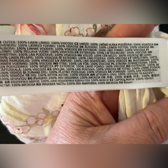 Size 14 - Forever New Tuscany Linen Mini Dress - Willow Floral - Picture 15 of 16